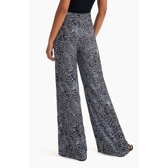 Favorite Daughter The Friday Pant High Waist Wide Leg statement Pants Cheetah 4 - Picture 4 of 15
